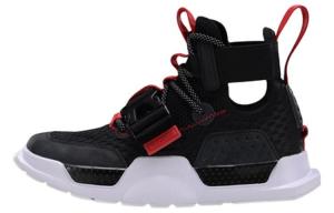 Баскетбольные кроссовки Reburn унисекс с высоким верхом, черные/красные Lining