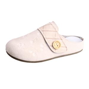 Happy Fish Женские противоскользящие тапочки с закрытым носком - Хаки, цвет Khaki