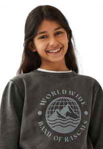 Толстовка Band of Rascals WORLD WIDE, Faded-Black/Black