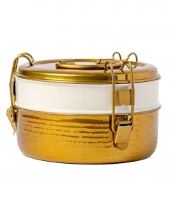 Контейнеры для еды (тиффин-боксы) - большие, двухслойные Verve Culture, золотой