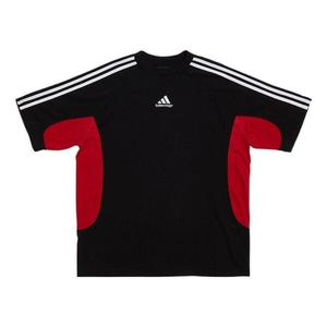 Футболка x adidas t-shirt medium fit 'black red' Balenciaga, черный