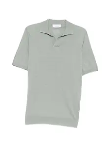 Футболка с короткими рукавами и воротником Lardini, зеленый