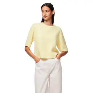 Свитер Pieces Silly short sleeve, желтый