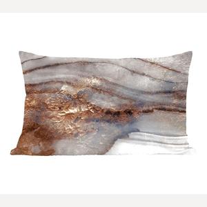 MuchoWow Декоративная подушка Диванная подушка Декоративная подушка для гостиной 60 x 40 см Storm - Золото - Абстракция - Чехлы для подушек - Декоративные чехлы для подушек - Декоративные чехлы для подушек, мультиколор