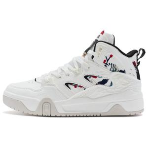 Коллекция Нового Года Легкие Высокие Скейтерские Кроссовки Женские Белые Черные XTEP