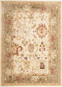 Ковер SAFAVIEH, 244 x 336 см, Heirloom Collection, Cream & Green, традиционный восточный дизайн, не линяет и прост в уходе, идеален для помещений с высокой проходимостью в гостиной, спальне (HLM1739-1152)