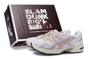 Кроссовки Gel-1130 унисекс с низким верхом серые/белые/розовые Asics