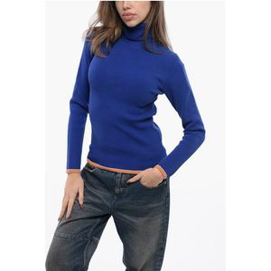 Водолазка из смеси хлопка в рубчик M-ARIBELLENEW Diesel, Blue