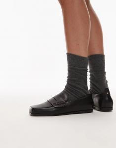 Пенни-лоферы Bronx Colb-y с квадратным носком, черные