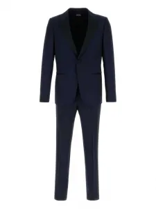 Костюм с однобортным пиджаком Zegna, синий