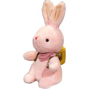 Плюшевая кукла в корзине с венком высота 22см/25см Howard, розовый