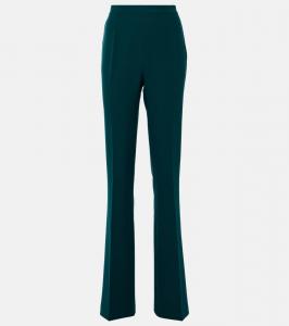 Клёш из крепа с высокой талией Safiyaa, Alpine Green