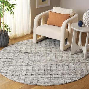 Ковер SAFAVIEH, 183 x 183 см, Element Collection, Grey, ручной работы из шерсти, идеально для гостиной, спальни, столовой (ELM501F)