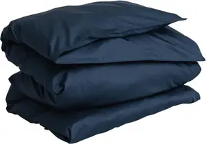 Комплект постельного белья , пододеяльник, сатин, темно-синий, 135 x 200 см GANT