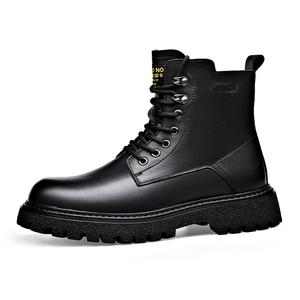 Cachiotti KAQIAODI Термостойкие амортизирующие противоскользящие высокие утепленные ботинки для активного отдыха мужские черные с мягкой подкладкой, цвет Black Padded