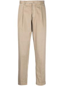 Укороченные зауженные брюки Dell'oglio, нейтральный цвет