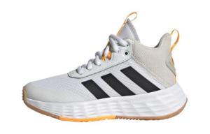 Баскетбольные кроссовки OwnTheGame 2.0 для детей, средние, белые, черные, желтые Adidas