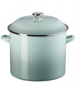 Эмалированная стальная кастрюля объемом 16 кварт (около 473 мл) Le Creuset, Sea Salt