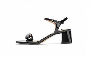 Сандалии с одной лямкой, ширина ремешка 6 см, женские Nine West, черный