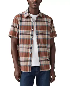 Мужская классическая рубашка с коротким рукавом и одним карманом, Regular Fit Levi's, мультиколор