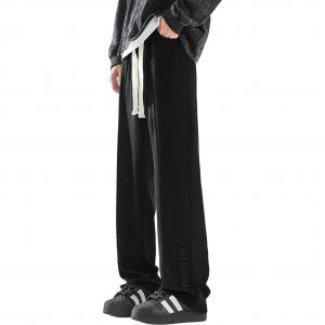 Повседневные брюки унисекс Dnnnnx, черный/трикотажная ткань в спортивном стиле