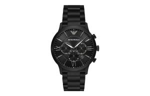 EMPORIO ARMANI Часы Darth Vader Collection Wrist Watch Quartz Movement Stainless Steel Strap Black Dial Men's Watch, Black Dial