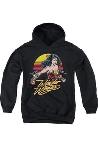 Толстовка с капюшоном Wonder Woman 84 Skyline для молодежи Gildan, черный