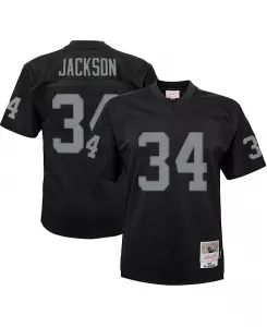 Детская футболка Bo Jackson Las Vegas Raiders 1988 Retired Legacy, черная (для мальчиков и девочек) Mitchell & Ness