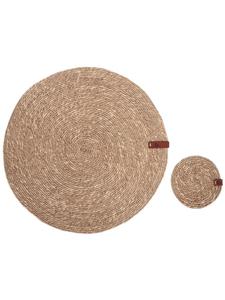 Набор из 12 салфеток и подставок под стаканы KUNZEA  Beliani