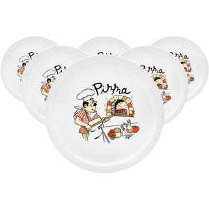 Van Well тарелка для пиццы Тарелка для пиццы Küchenchef ø 30,5 см, набор из 6 разноцветных Van Well, Bunt