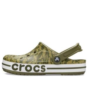 Сандалии 4 printing camouflage green sandals Crocs, зеленый