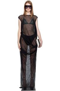 Платье макси Concordians nouveau Rick Owens, черный