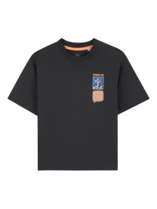 Футболка с графичным принтом Timberland Kids, черный