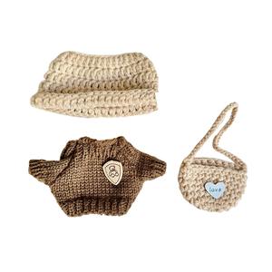 Совместимо с Labubu Gen 1 & 2 Sitting Party/Heartbeat Macaron & Bear Overalls комплекты одежды для кукол DUOMIAOYOU