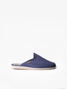 Мужские тапочки из ткани однотонных тонов. Toni Pons, темно-синий