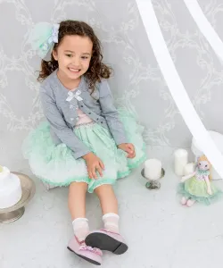 Юбка «Принцесса в пачке» M/90-110 см L/110-130 см Panpantutu, цвет Peridot Flower