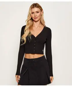 Блуза Cropped fit Calvin Klein Jeans, черный