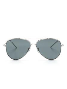 Ray-Ban солнцезащитные очки-авиаторы Aviator Reverse, серебряный