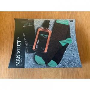 Новые и запечатанные мужские вещи, подарочный набор мужских туалетных принадлежностей, носки, спрей для мытья тела, веганский Technic