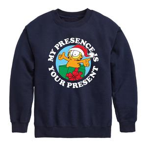 Флисовая толстовка с рисунком Garfield Presence Present для мальчиков 8–20 лет Licensed Character, синий