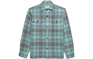 Клетчатая застегивающаяся рубашка Ami Paris AMIPARIS, синий