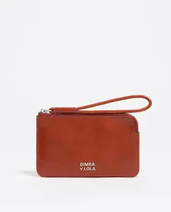 Женский кошелек из кожи на молнии Bimba Y Lola, оранжевый
