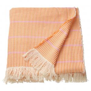 Одеяло, ярко-оранжевое/розовое, 130х170 см Lappkattfot IKEA