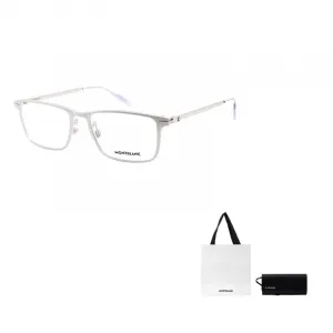 MONTBLANC Прямоугольная оправа для очков, Silver