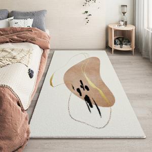 Budis Ковер 140х200 см из искусственного кашемира для спальни/гостиной, утепленный, Jianshi Bedside Rug-11