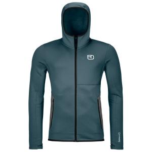 Флисовая толстовка с капюшоном - куртка из мериносовой шерсти Ortovox, серый