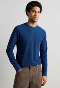 Футболка с длинными рукавами, вафельного кроя, стандартного размера. Scotch & Soda, Pageant Blue