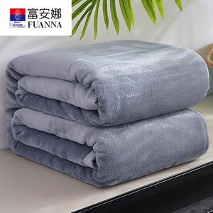 Fuanna Флисовое одеяло 180х200 см, двусторонний вельвет, цвет xy-Gray