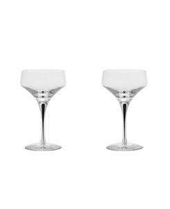 Набор из 2 бокалов для бара Metropol Coupe Orrefors, прозрачный