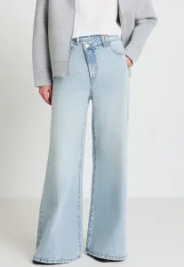 Длинные однотонные расклешенные джинсы Calliope, Blu Denim Chiaro